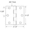 Prime-Line Door Hinge Residential Smooth Pivot, 3-1/2 in. with Sq. Corners, Matte Black 12 Pack U 11502812 - alternate 6